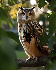 Owl Nature Wall Art Print 8x10 Wildlife Bird Decor - 260330120