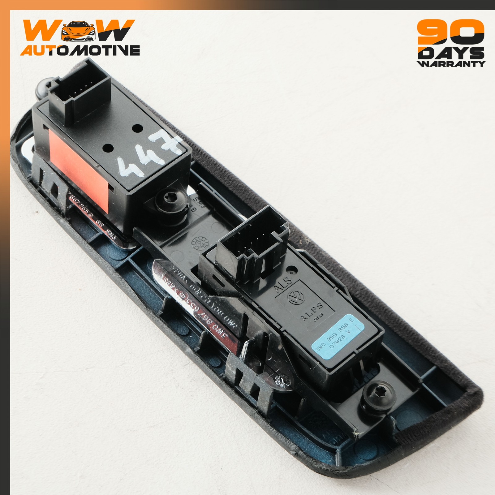 06-13 BENTLEY CONTINENTAL FLYING SPUR REAR LEFT WINDOW REGULATOR SWITCH TRIM OEM