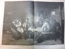 Orig. Holzstich - Defregger - Der Salontyroler. Gemälde von Franz Defregger.