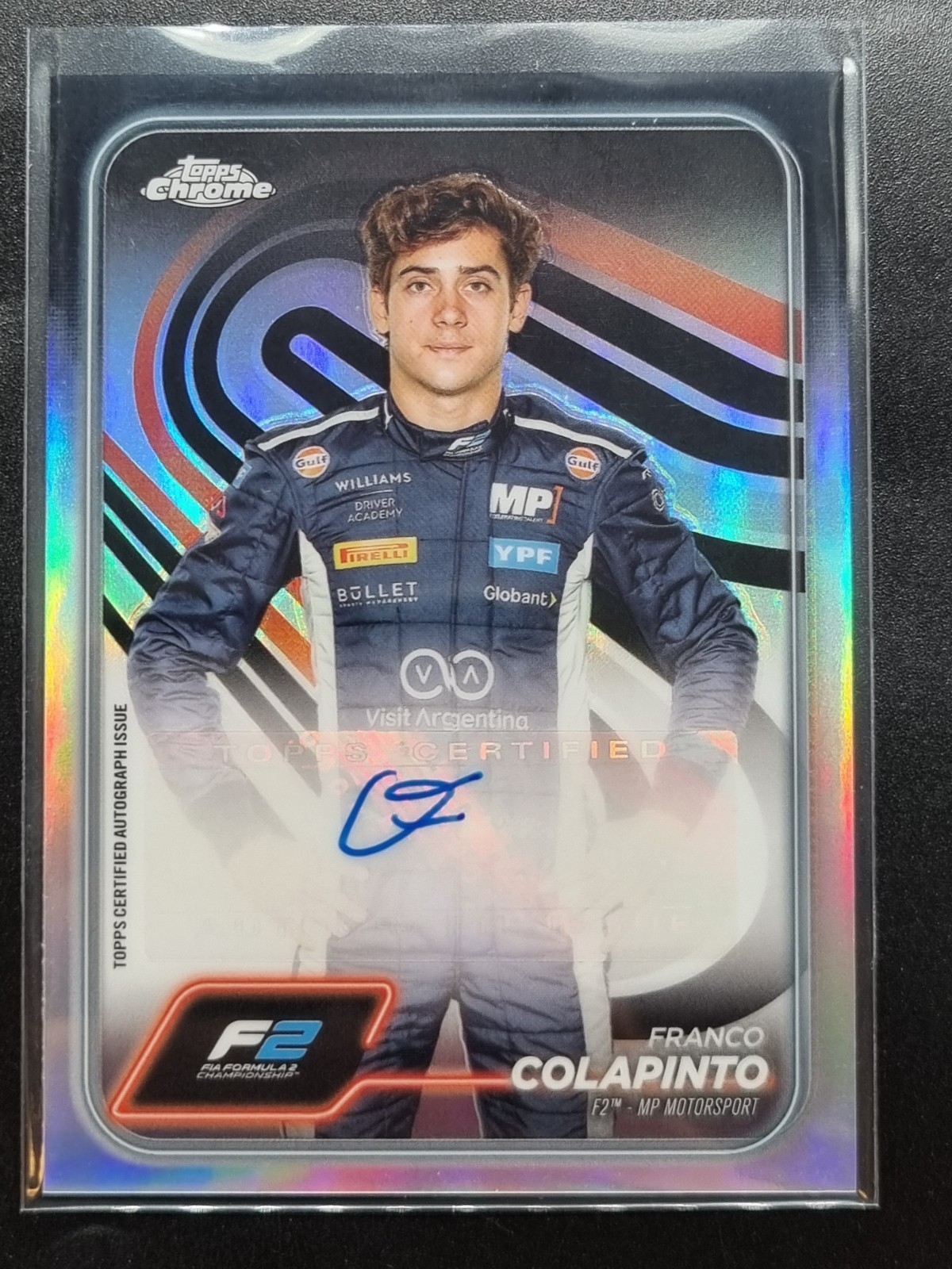 Franco Colapinto 2024 Topps Chrome Formula 1 #CAC-COL AUTO AUTOGRAPH #95766