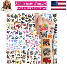 Temporary Tattoos for Kids - 320 Mixed Styles 36 Sheets Tattoo Stickers Set f...