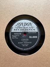 78Rpm,Rock n Roll, Bobby Freeman 'Love Me / Mary Ann Thomas' Rare Late London E+