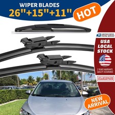 26 1511 Bracketless Windshield Wiper Blades Hybrid Silicone Oem Quality Us