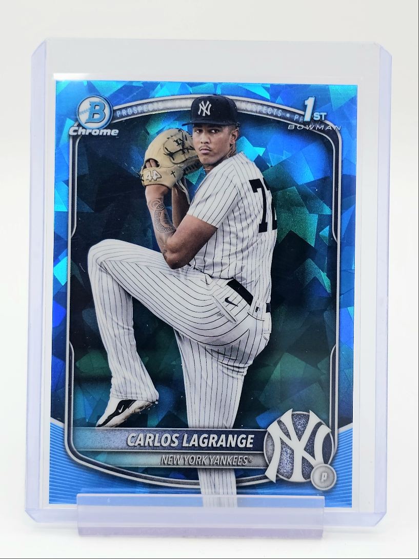 CARLOS LAGRANGE 2025 BOWMAN CHROME 1ST SAPPHIRE BASEBALL YANKEES Q2718