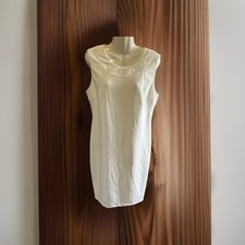 CALVIN KLEIN SHEATH DRESS, WHITE Size 12