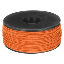 1.18mm x 164 Feet Paracord Micro Cord Rope 100 LB Braided Cord, Orange