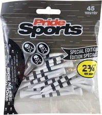 Pride Sports 45-Count Special Edition Wood Golf Tees, 2 ¾" - Skull & Crossbones