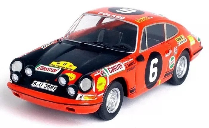 Porsche 911S rallye miniature Trofeu 1:43 Afrique de l'Est 1970 voiture collection Zasada Sochacki