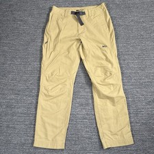 REI Co-op Screeline Pants Mens 36x32 Tan Belted Hiking Lightweight Vented Trail