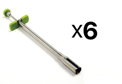 Norpro Stainless Steel Stuffer With Comfort Grips 5 ¼ Inches (6-Pack)