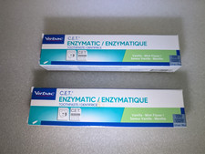 Virbac CET Enzymatic Toothpaste 2.5 Oz Vanilla - Mint Flavor Lot of 2 