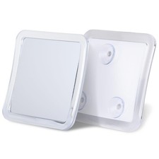 Fogless Travel Shower Mirror with Triple Suction Cups - 5.3 x 5.3
