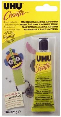 UHU Spezialkleber ''Creativ'' für Moosgummi 33 ml in Tube farblos
