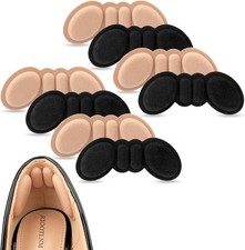 8 Pairs Heel Pads for Too Big Shoes Heel Inserts Prevent Slip Rubbing Blisters