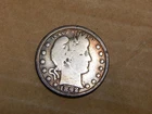 1892 - P Barber Quarter. circulated  higher  grade reverse silver