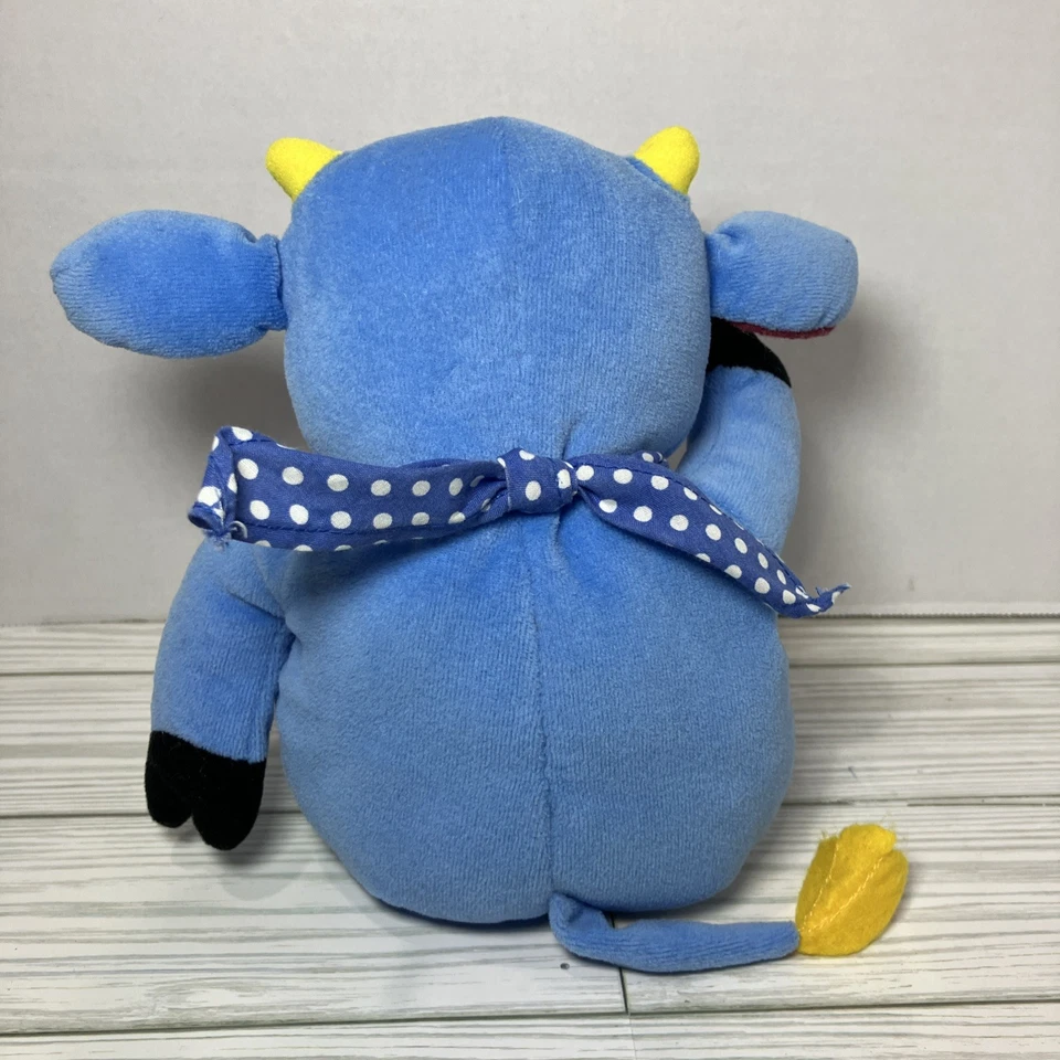 Dora la Exploradora Benny el Toro Azul 10” 2002 Gund Peluche Vaca Difícil de Encontrar Raro Foto 3 de 4