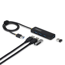 StarTech.com 4-Port USB-A Hub, 5Gbps, Bus Powered, USB-A to 4x USB-A Mini Hub,