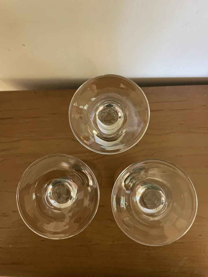 Vintage Set/3 Classique by Circleware Gold Rim Crystal Champagne Flutes 6.5 oz - Image 4 of 4