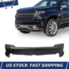 Front Bumper Face Bar For Chevy Silverado 1500 Black Wo Park Assist Sensor