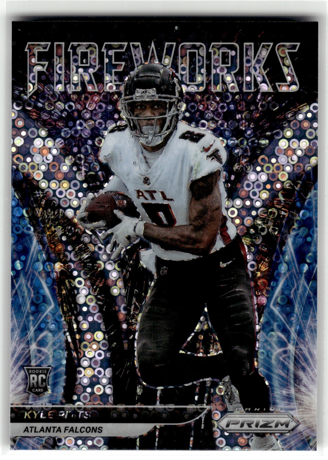 Kyle Pitts 2021 Panini Prizm #F-13 Atlanta Falcons Fireworks Prizms No Huddle RC