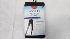 Assets Red Hot Label by Spanx Shaping Tights Herringbone Gray/Black Sz 2