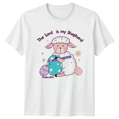 Der Herr ist mein Hirte Damen T-Shirt Ostern Christ Glaube Geschenk für Sie