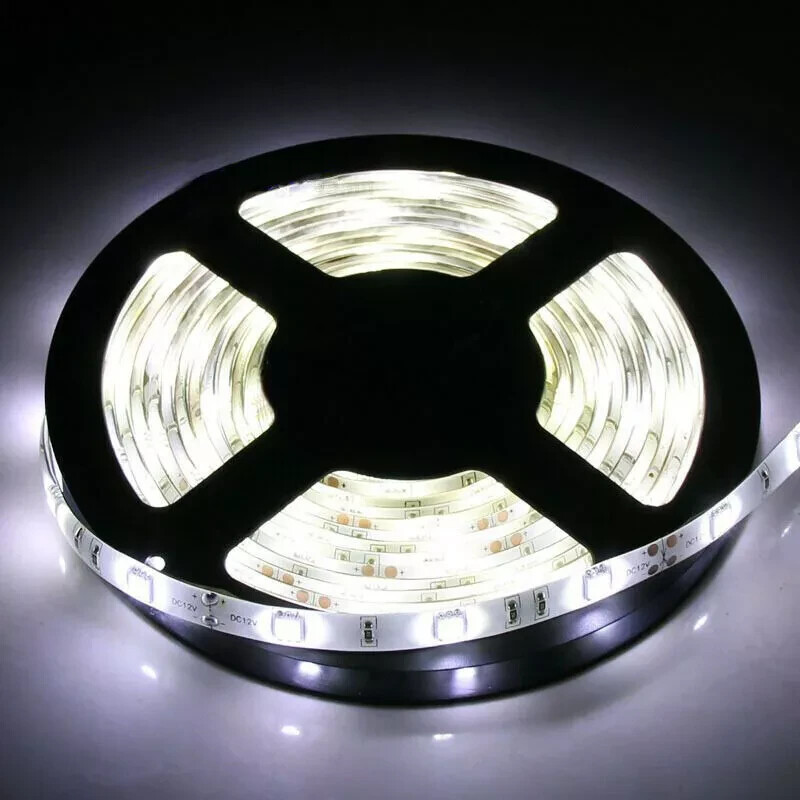 16FT 5M Bright Cool White 5M 300Leds Flexible SMD 5050 Led Strip Light ...