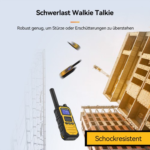 Retevis RB648Plus IP67 Étanche UHF PTT Boutons NOAA Heavy Duty Walkie Talkie - Photo 4/11