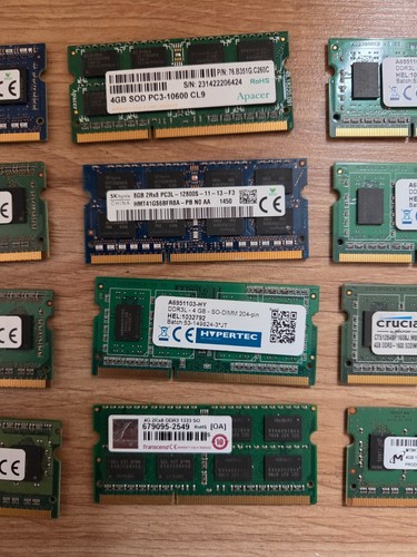 14 X 4GB DDR3L Laptop RAM STICKS "JOB LOT" Tested and working - Afbeelding 3 van 5