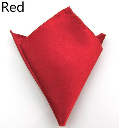 Men's Satin Pocket Square Hankie Hankerchief Wedding Party Formal Suit - Picture 12 of 22