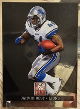 2011 Donruss Elite Jhavid Best #34 Detroit Lions