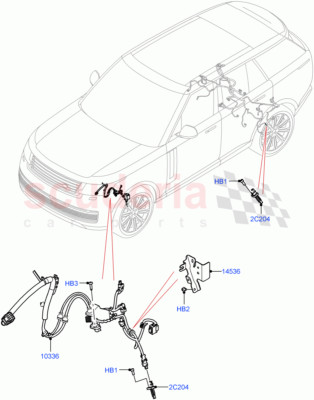 m8e2-14e511-af Land Rover Range Rover Ecke vorne LH ABS Geschwindigkeitssensoren LR159243