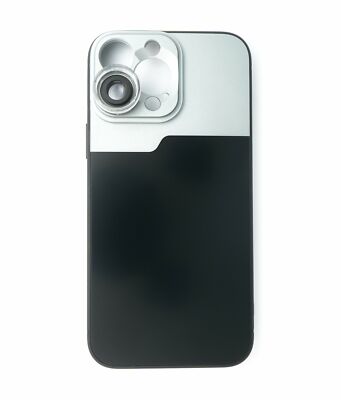 Makro Linse 30x Mikroskop Filter mit Hülle in Schwarz für iPhone 13 Pro Max