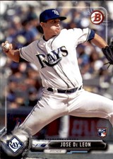 2017 Bowman Jose De Leon Rookie Card #42 Tampa Bay Rays