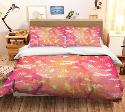 3D Christmas Xmas 519 Quilt Duvet Cover Set Bed Linen Queen Single Bedclothes