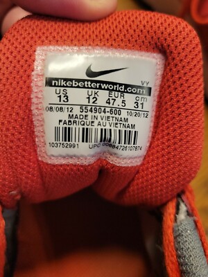 Sz 13 NIKE Air Max 554904-600 RUN LITE 4 Red Shoes | eBay display picture 1