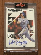 2023 Leaf Signature Series Pixel Art ROBIN YOUNT Auto 1/1 Brewers HOF