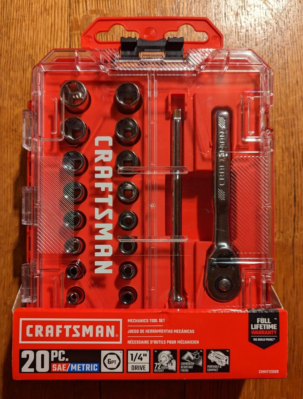 Craftsman 20 Piece Mechanics Tool Kit SAE/Metric ¼ in Drive **NEW** eBay