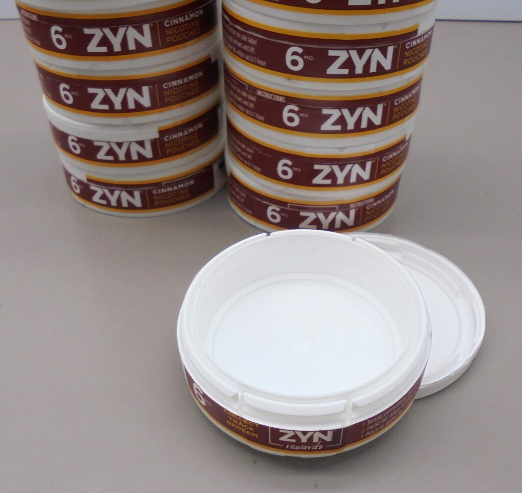 14 Empty Zyn Plastic Round Containers With UNUSED Reward Codes