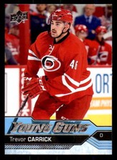 2016-17 Upper Deck #230 Trevor Carrick Hurricanes Rookie Young Guns (ref 25531)