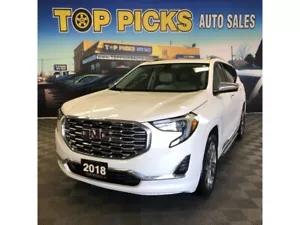 2018 GMC Terrain Denali, Diamond White, One Owner, Accident Free!