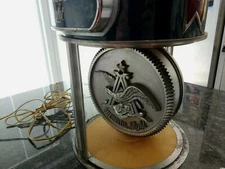 Anheuser Busch Michelob Hanging Beer Clock Medallion Bar Light 