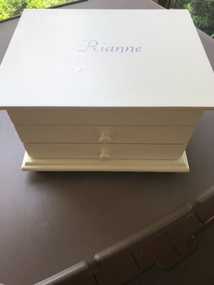 Pottery Barn Jewelry Box Monogrammed Ebay