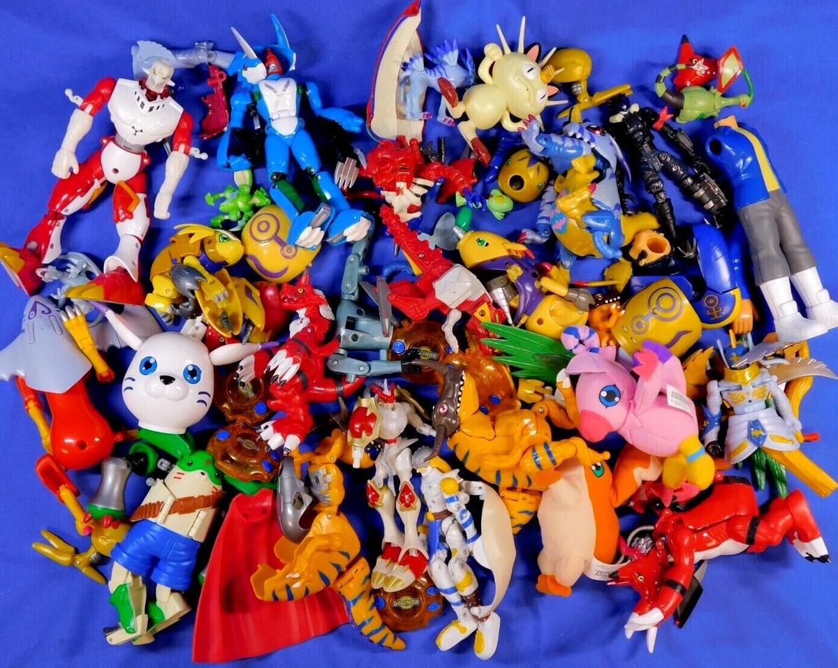 DIGIMON LOOSE TOY FIGURE LOT INCOMPLETES, PARTS 1999 2000 BANDAI