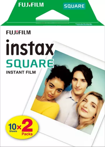 20 Prints Fujifilm instax SQUARE Fuji Instant Film for SQ10, SQ20, SQ40 Camera 