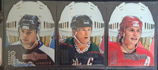 1997-98 Donruss Studio Hard Hats /3000 Fedorov, Tkachuk, Langkow 3 card lot
