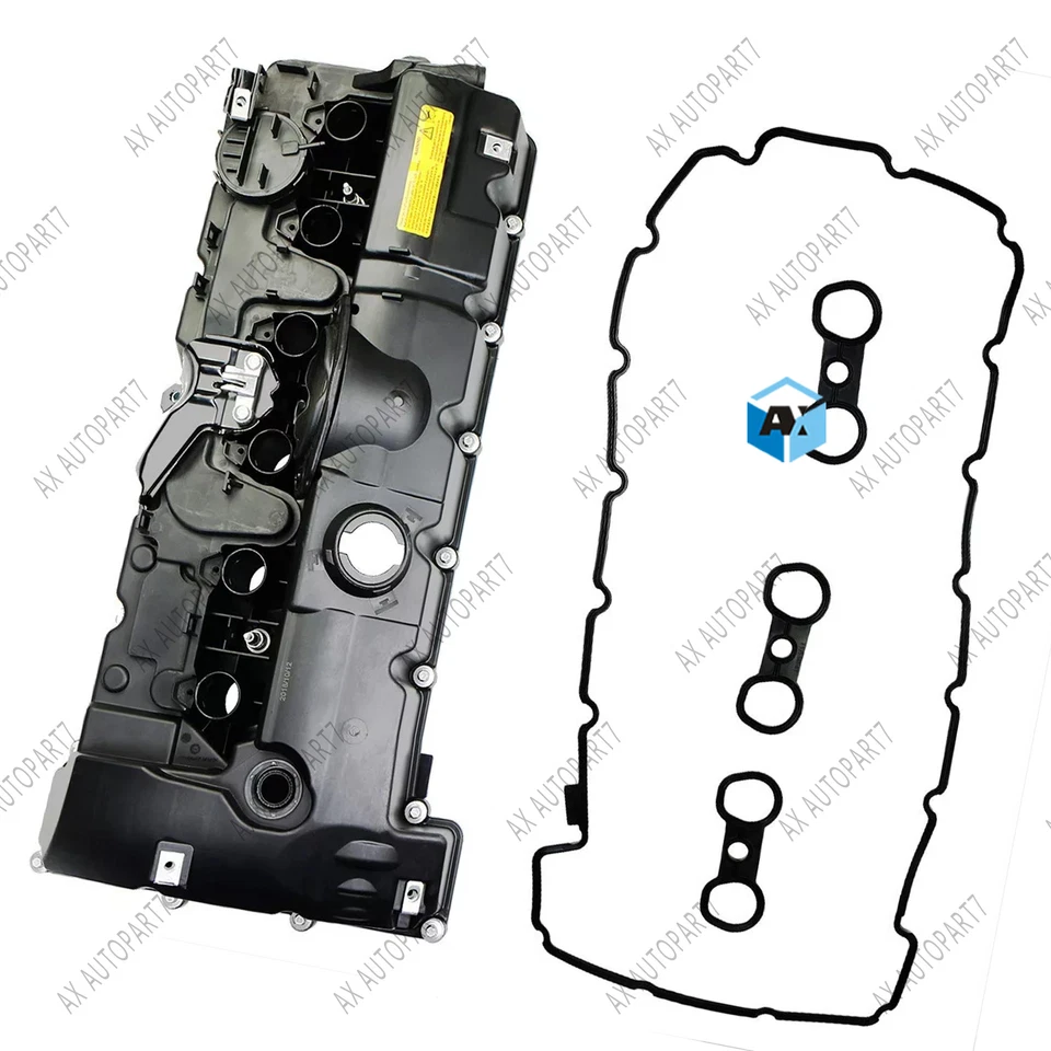 Cubierta de válvula con junta y pernos para BMW E70 E82 E90 X5 128i 328i 528i 11127552281 Foto 3 de 4