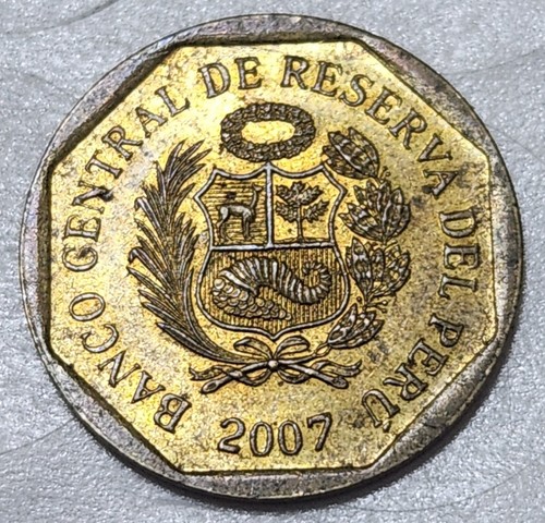 PERU 🇵🇪 TWENTY (20) CENTIMOS COIN 2007 - Picture 2 of 2