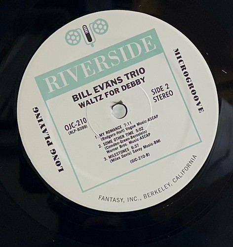 LP: Bill Evans Trio w/ Scott LaFaro, Paul Motian Waltz For Debby, Original Jazz - Foto 4 di 4