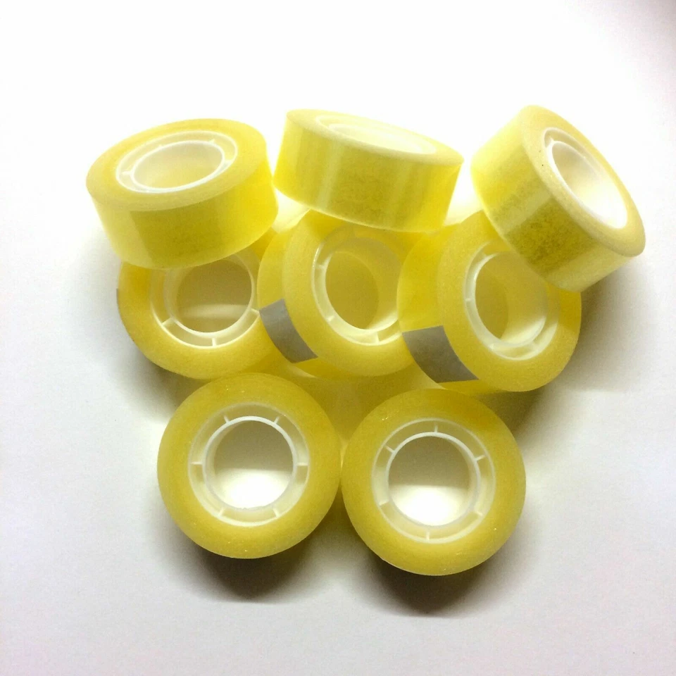 ULTRATAPE 8 Pack Sellotape Refill Clear Sticky Packaging Easy Tear Tape Kid Craft Celotape